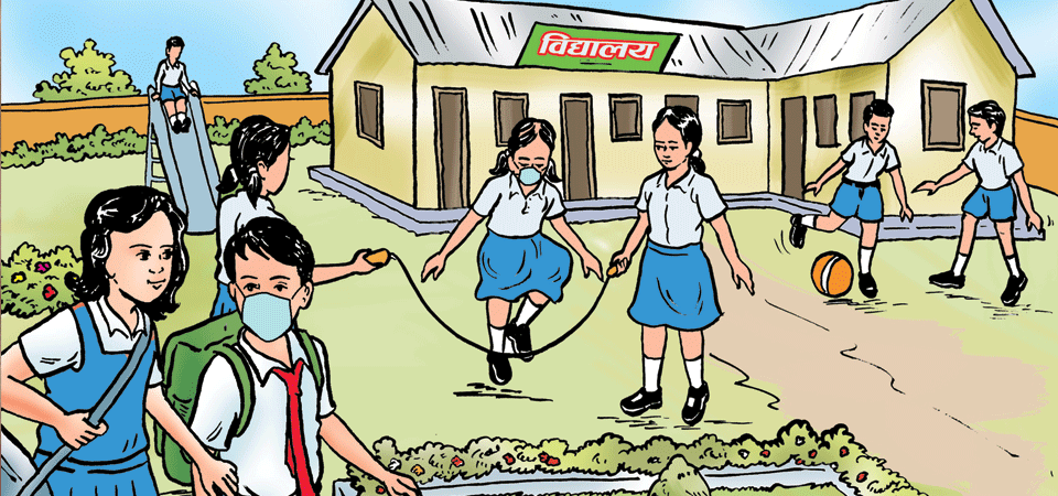 सङ्क्रमणको जोखिममा विद्यार्थी