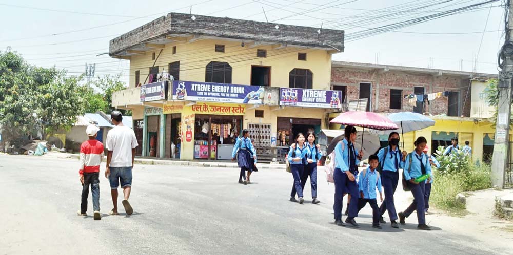 उच्च गर्मी, छैन पानी