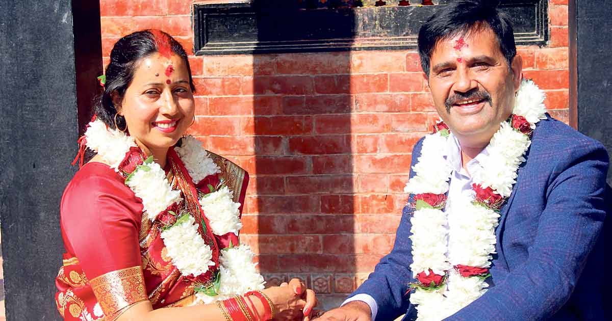 गजुरेलको विवाह बन्धनमा