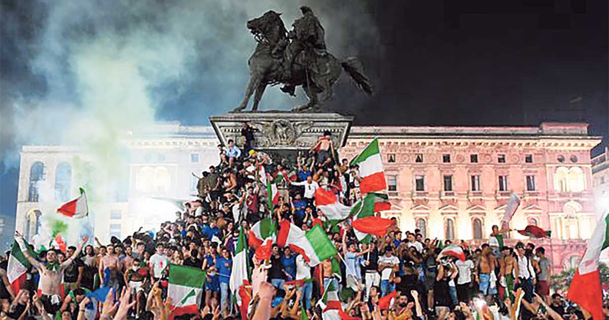 युरोकप विजेता टोलीलाई रोममा भव्य स्वागत