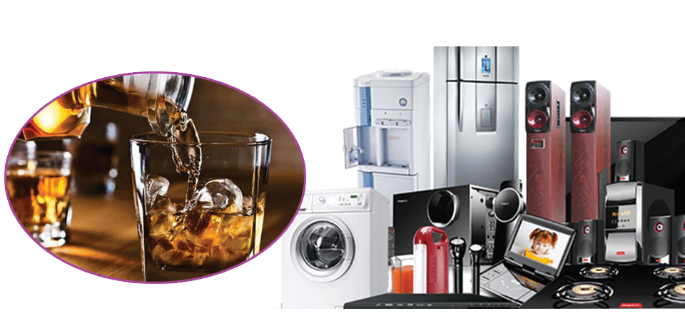 मदिरा महँगियो, विद्युतीय उपकरण सस्तियो