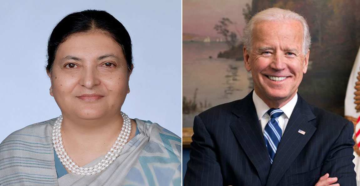 राष्ट्रपतिद्वारा बाइडेनलाई पत्र